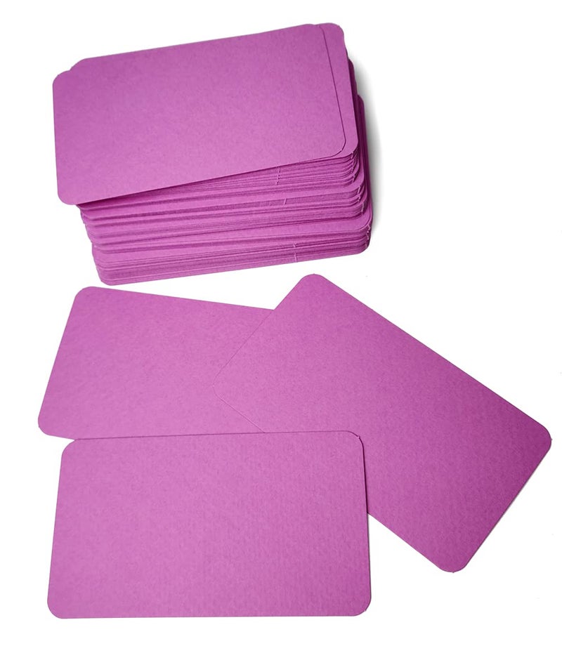 PPAPPAPPIYO 3.5x2 Blank color index cards (100) Paper - Blank (purple) - Image 4
